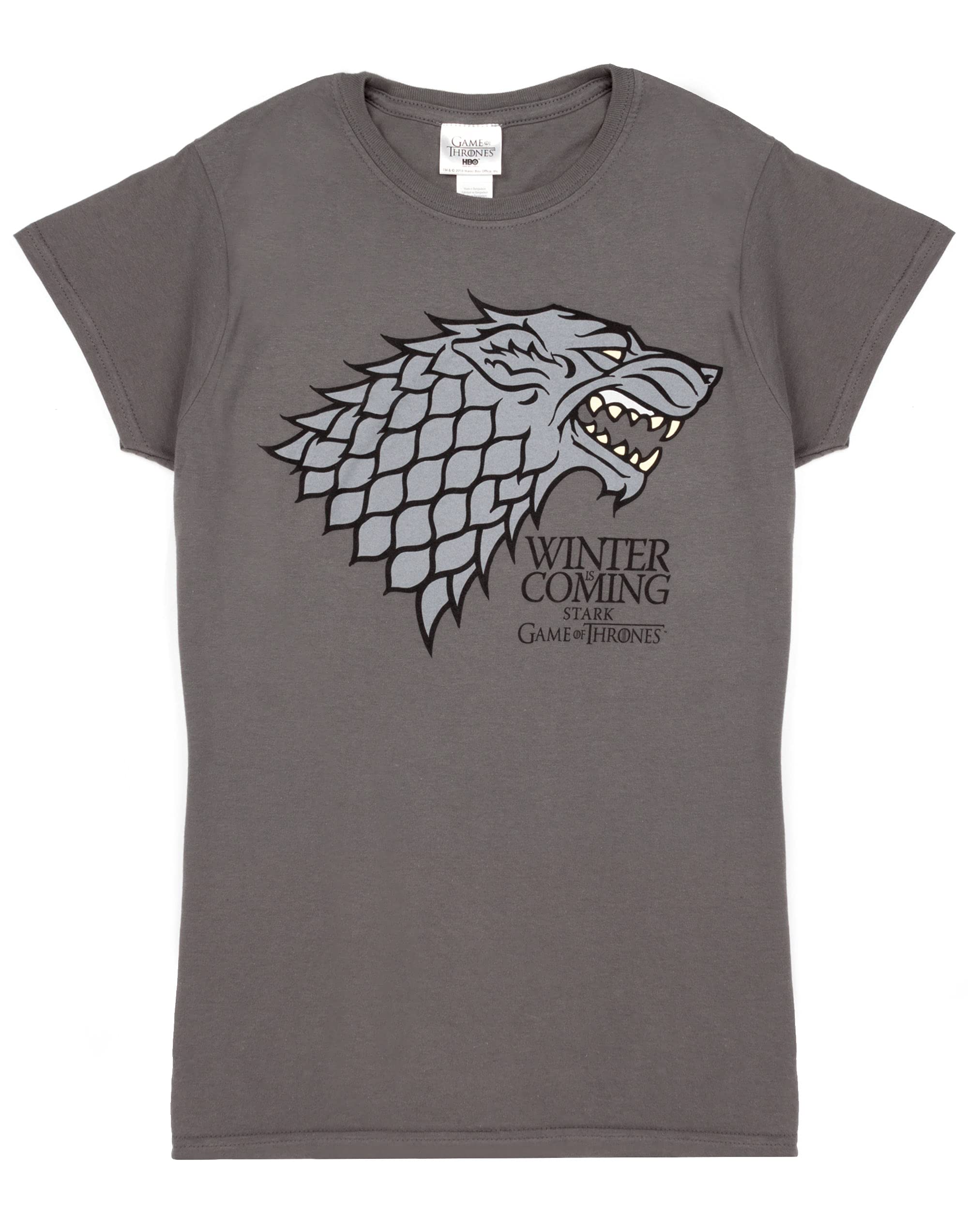 Game Of Thrones Women's Grey Short Sleeved T-Shirt (Large), M