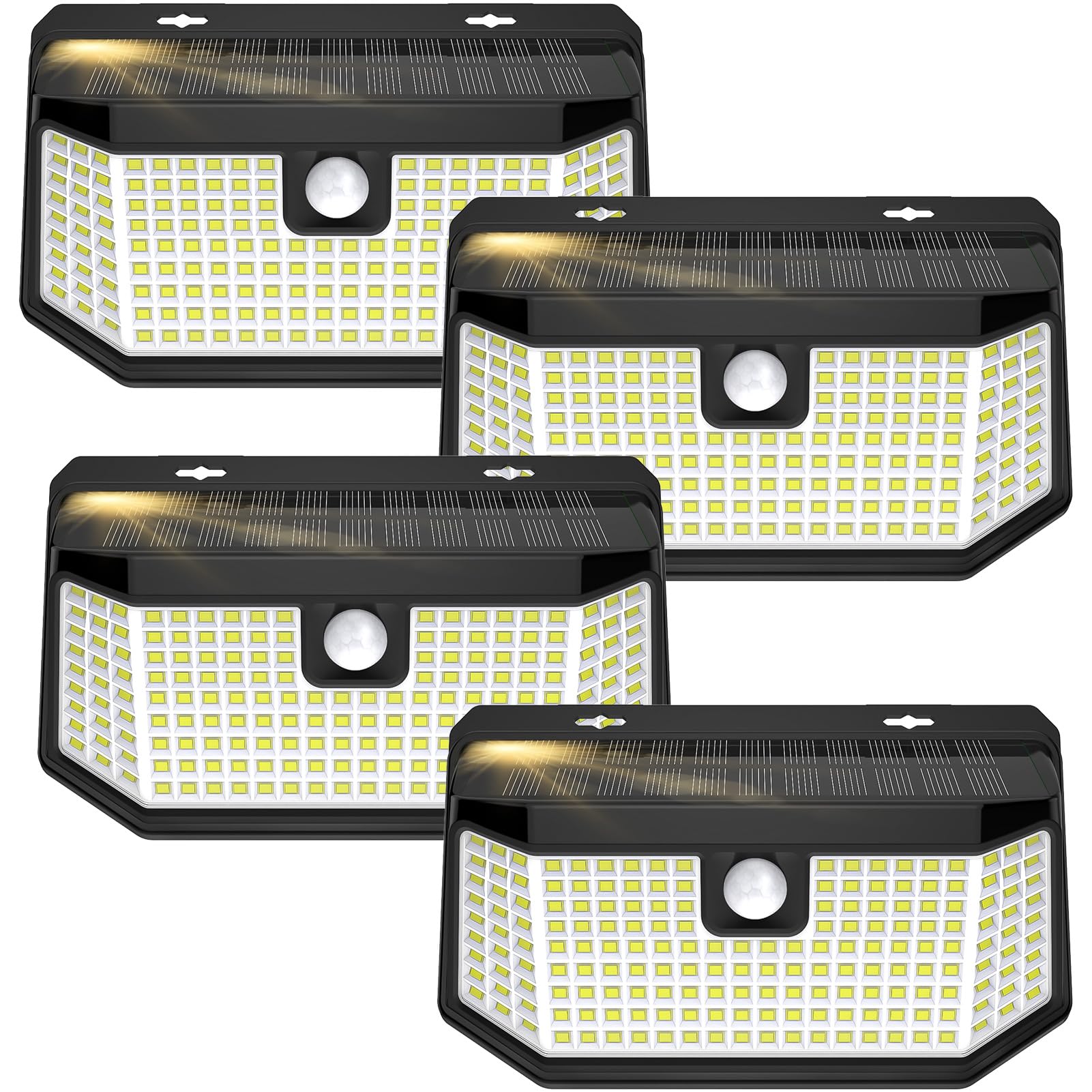 Aootek Solar Outdoor Motion Sensor Lights 4-Pack