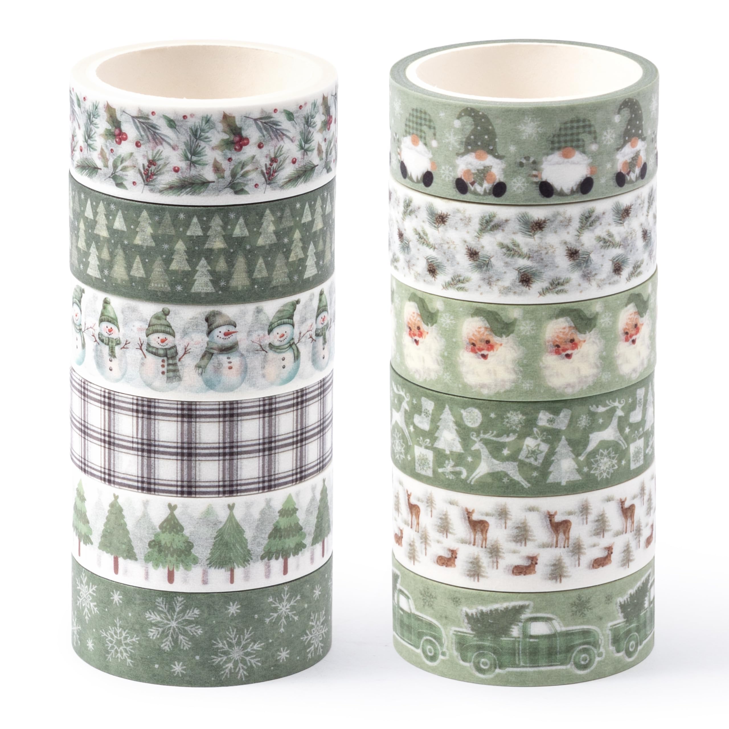 Cinta washi verde salvia para manualidades y decoracion de albumes de recortes 8