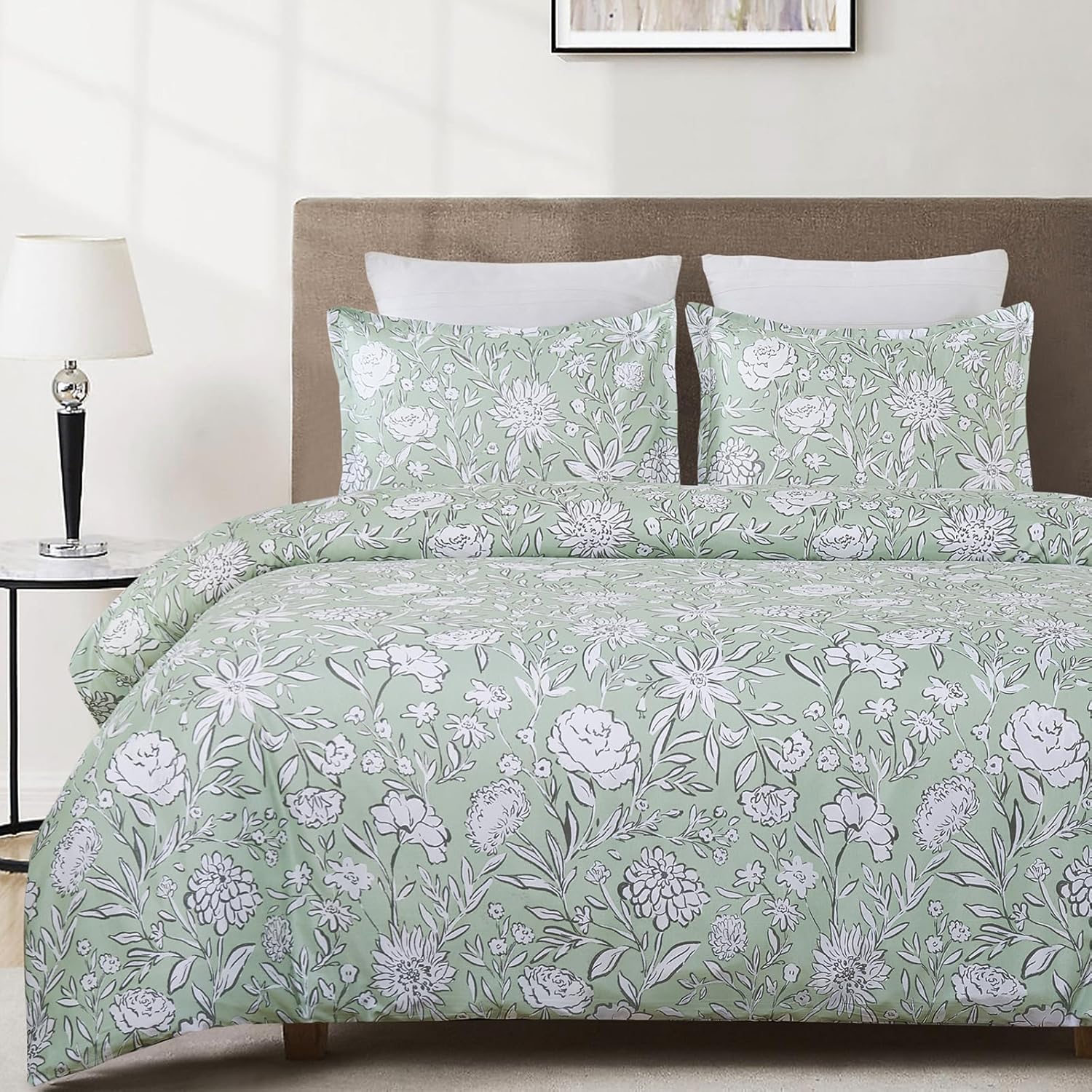 Vaulia Soft Microfiber Duvet Cover Set with 2 Pillow Shams