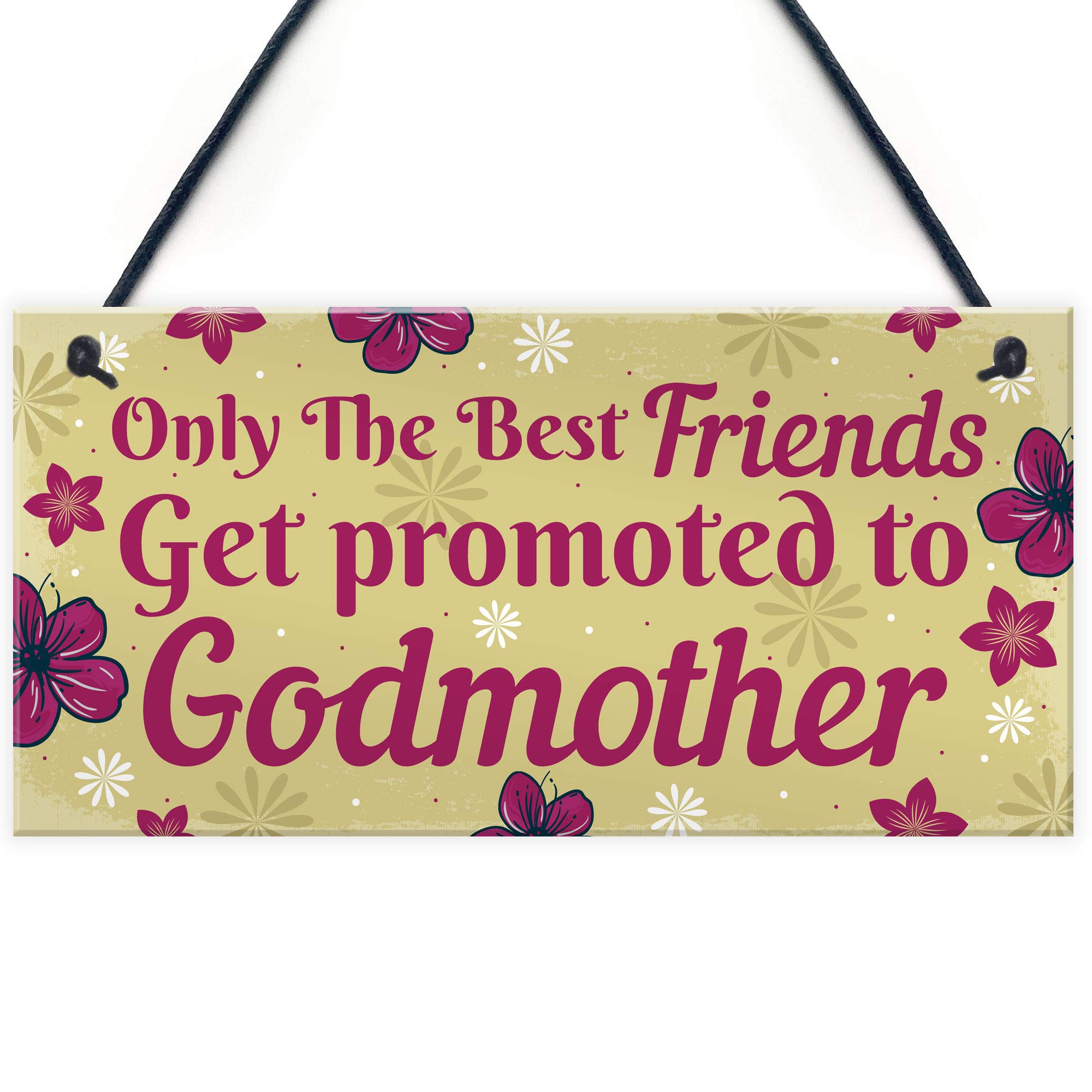 Red Ocean Godmother Friendship Gifts Plaque Godparent Asking Gifts Thank You Gifts For Godmother Best Friend