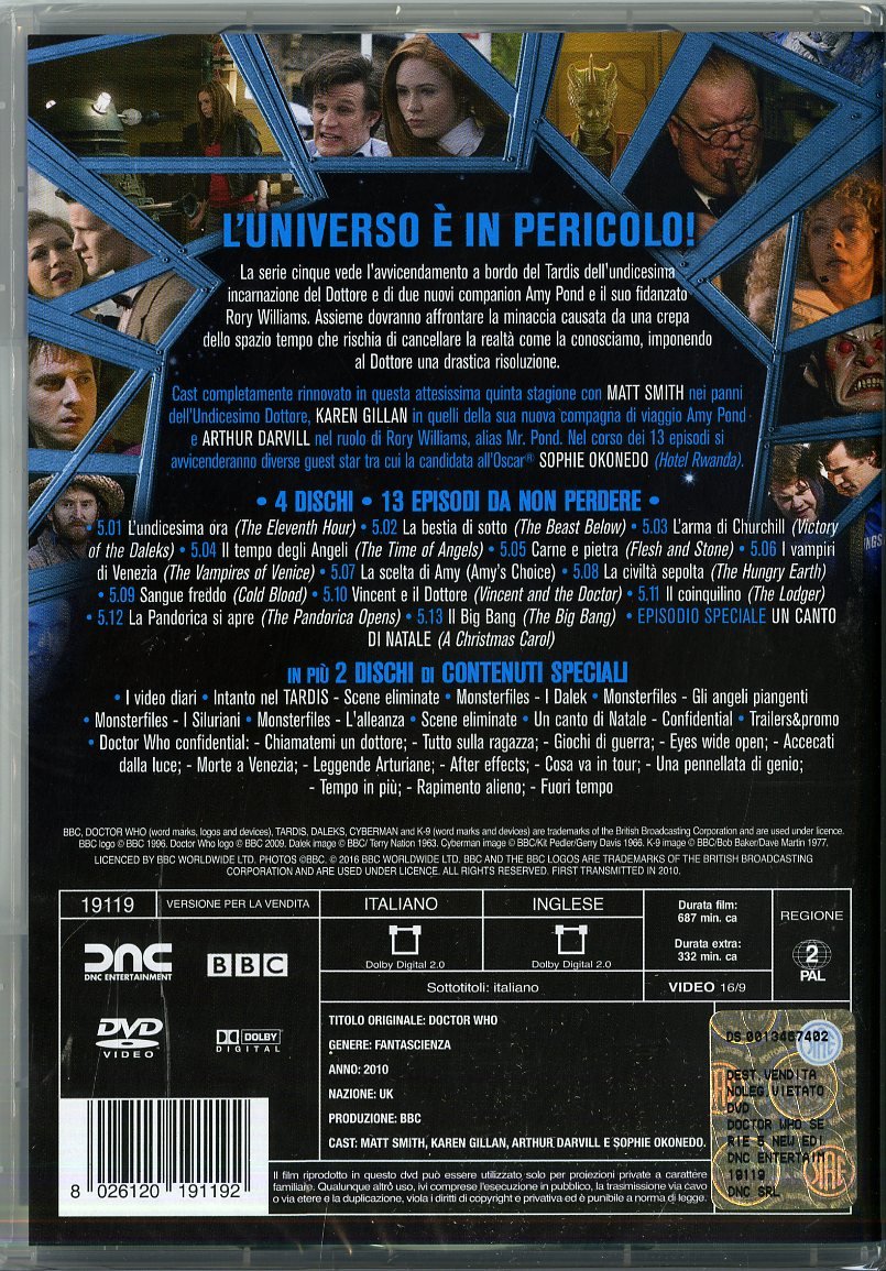doctor who - quinta serie completa (ds)
