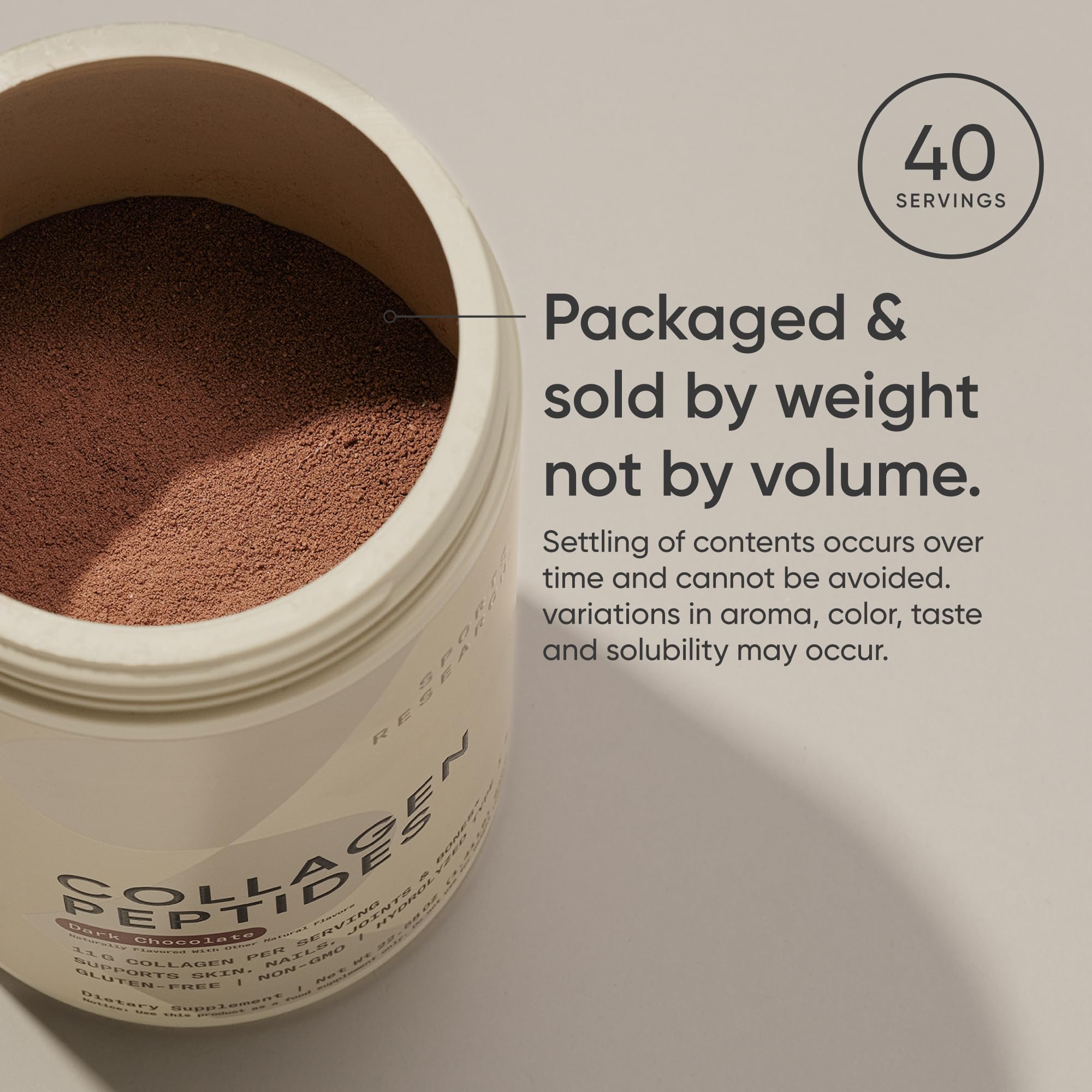 Sports Research® Collagen Peptides Protein Powder, Dark Chocolate (1.41lb) — Amazon image 6