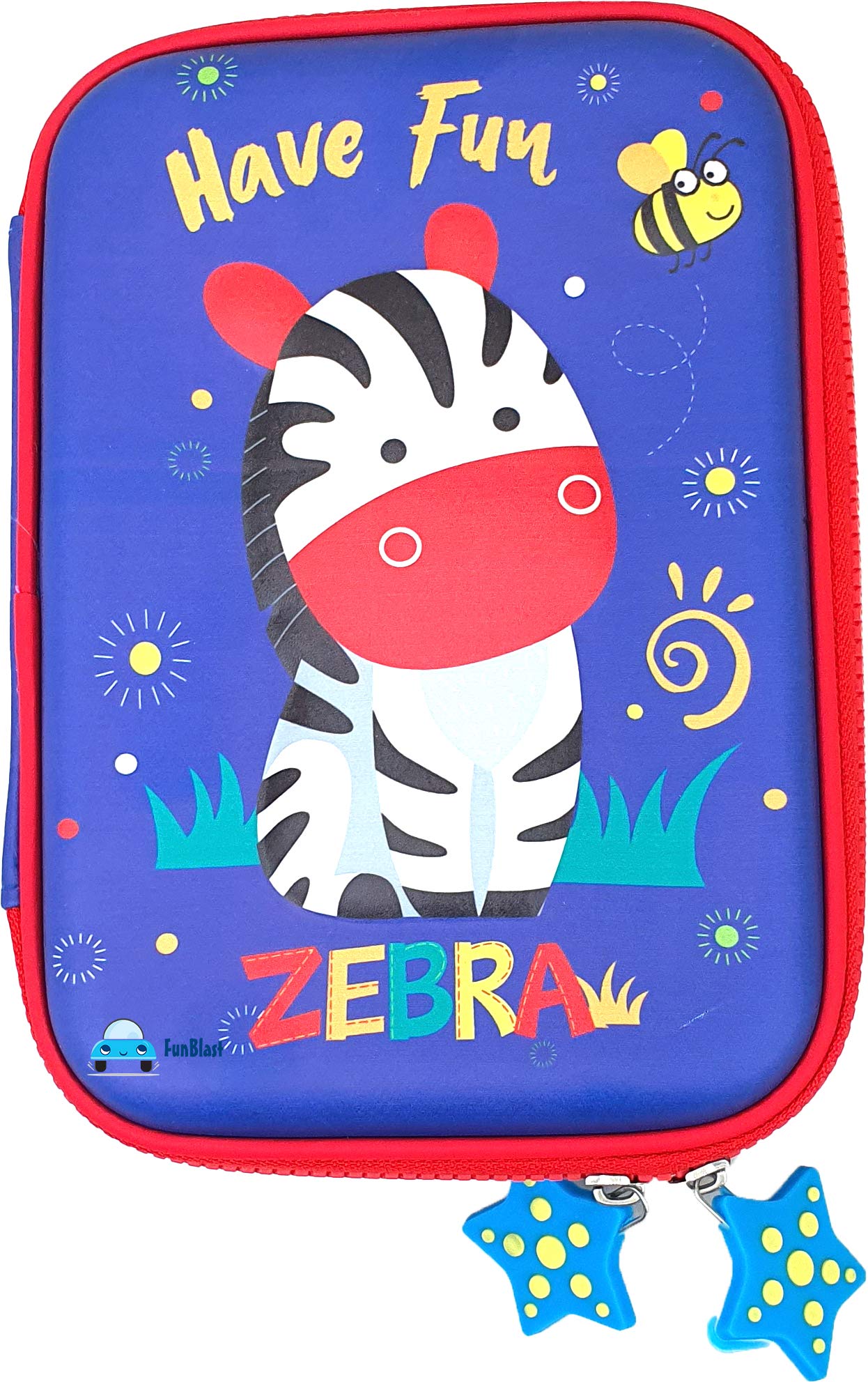 FunBlast Multipurpose Zipper Stylish Large Capacity 3D Embossed Pencil Case for Girls, Hardtop EVA Pen & Pencil Pouch Bag Case for School Supplies for Kids (B08HDBR1BC) Amazon Price History, Amazon Price Tracker
