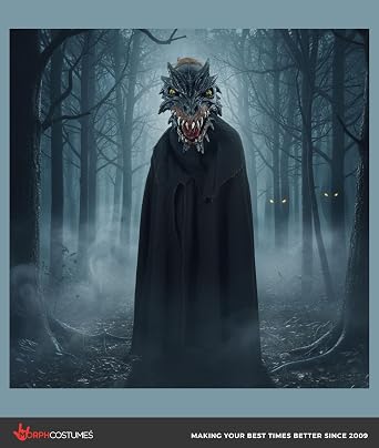 Zagone Studios Noir Dragone Dragon Face Latex Mask with Harnessed Moving Mouth