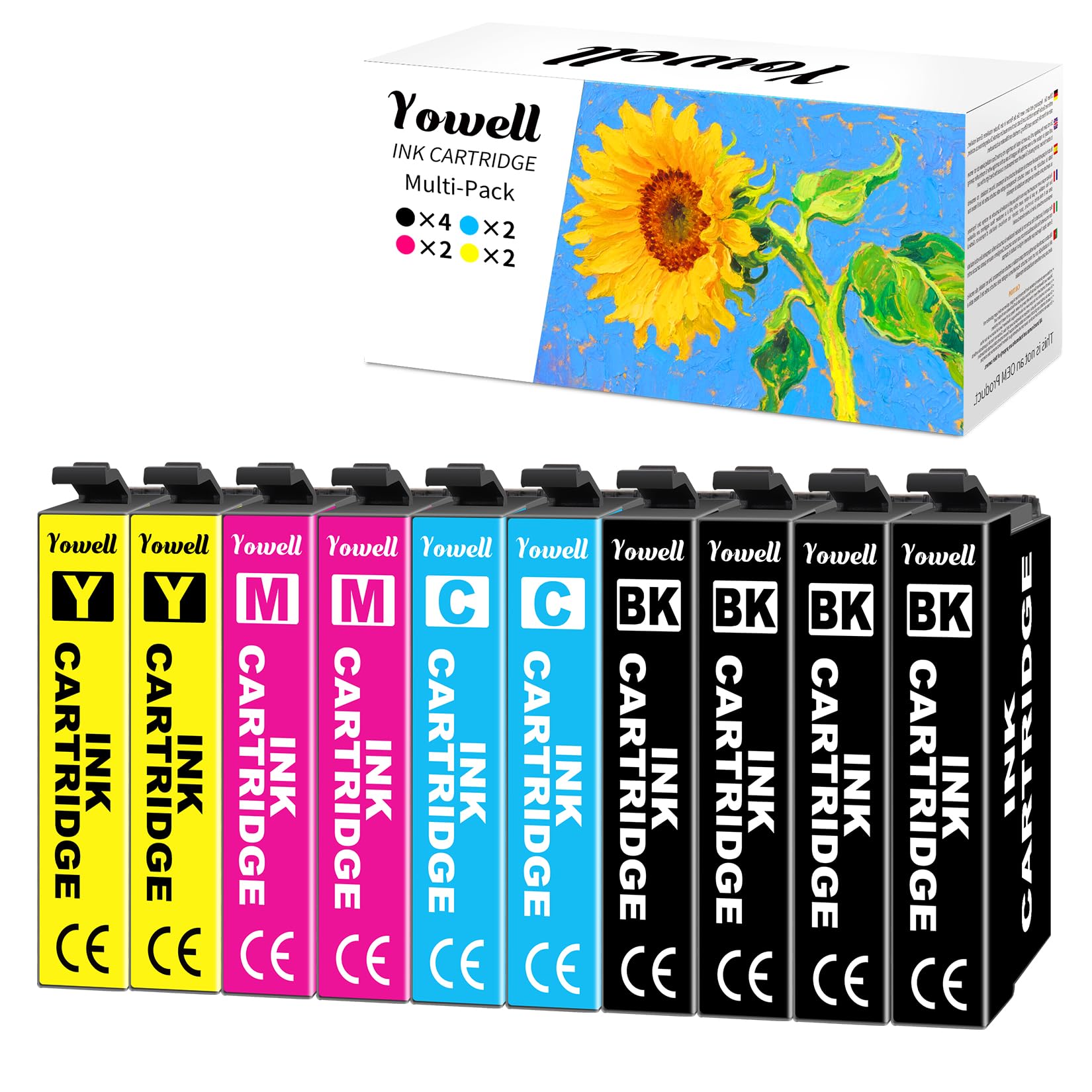 Yowell 10x Compatible 604XL Printer Cartridges Replacement for Eposn 604XL Cartridges | For Expression Home XP-3200 XP-3205 XP-4200 XP-4205 XP-2200 XP-2205, Workforce WF-2910 WF-2930 WF-2950 WF-2910DWF-image-20