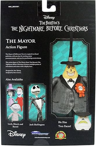 Miniatura 5 de Diamond Select Toys The Nightmare Before Christmas Best of Series Mayor figura de acción, multicolor