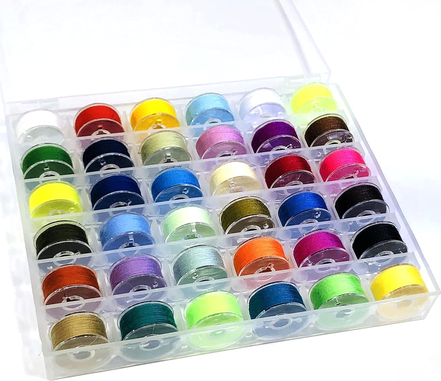 Sewing Thread,Bobbins for Sewing Machine with Storage Case Box,36