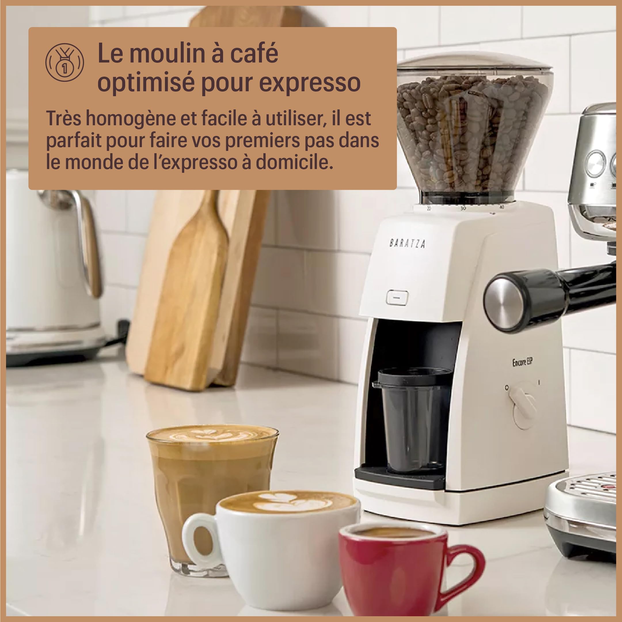 Baratza - Encore ESP 230V Coffee Grinder - Moulin à café électrique - Pour Espresso, Café Filtré, Cafetière, ou Infusion à Froid - Noir