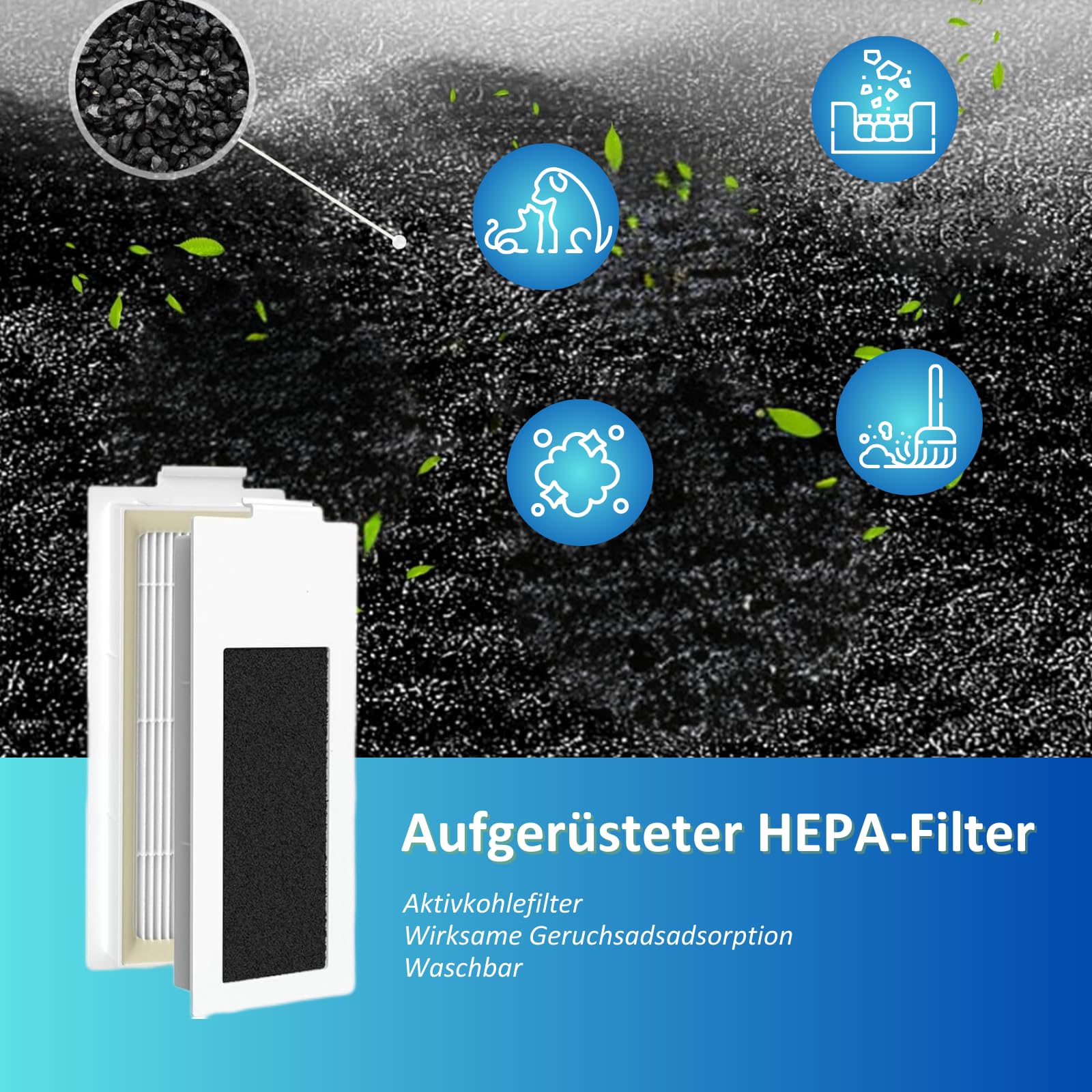 Neutop Ersatzfilter-Set 12 Stück – Kompatibel Mit Ecovacs Deebot T20, T20 OMNI, T20 Pro Staubsaugerroboter