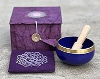 Vista 6 de Cuencos tibetanos con mazo y cojín (chakra corona)