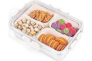 Divided Snack Box with 4 Compartments