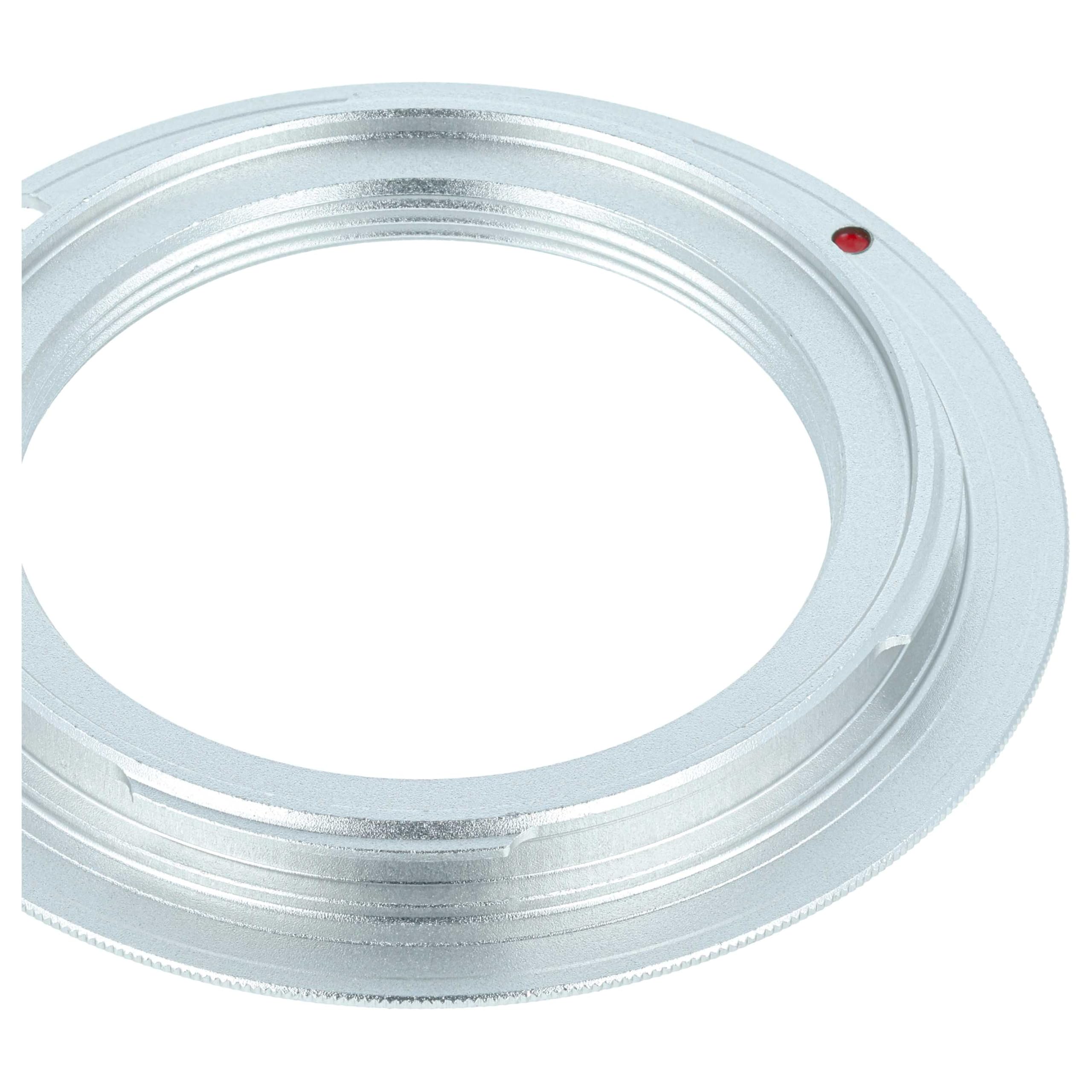 vhbw Bague d'adaptation Compatible avec Nikon Z30, Z50, Z50 II, Z6 II, Z5 II, Z6 III, Z7, Z7 II, Z6, Z5 - Monture Z vers objectifs M42 argenté