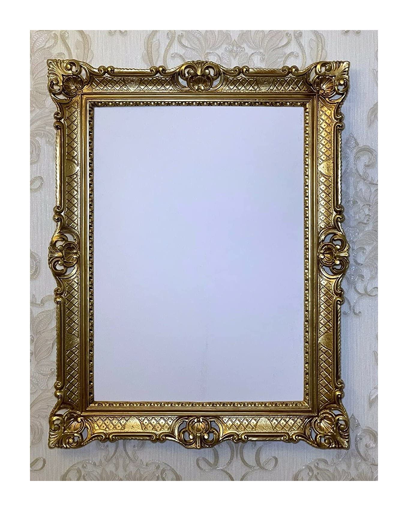 Generisch Ramka na zdjęcia w stylu barokowym, złotym, 50 x 70 cm, ramka na zdjęcia, ramka ślubna, tablica reklamowa