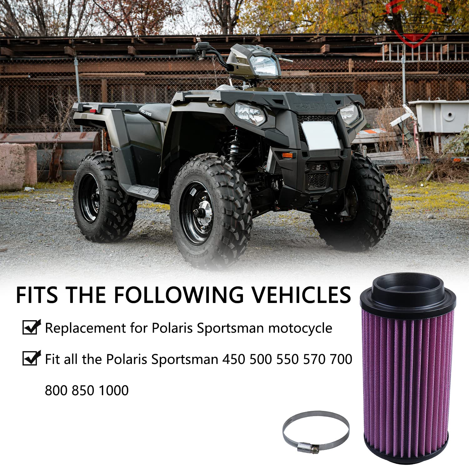 Luftfilter Für Polaris Sportsman – Passt Für Viele Modelle (PL-1003, 850, 570, 450, 800, 550, 400, 330, 700, 425, 325, 335)