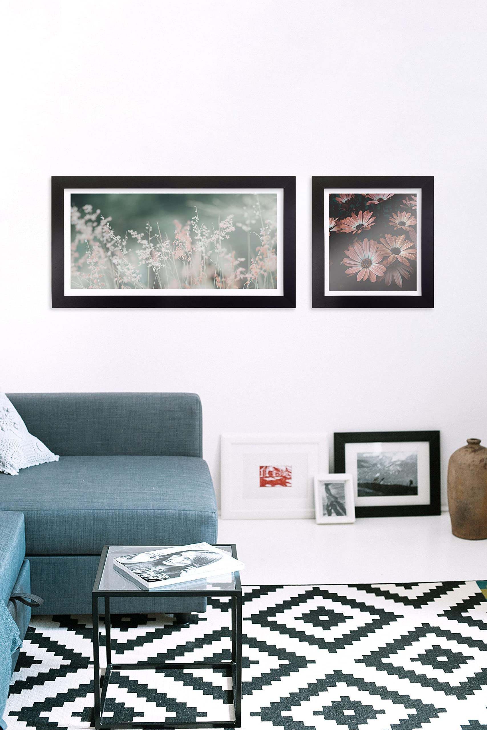 BIRAPA Fotorahmen Oslo 80x160 cm Bilderrahmen in Schwarz Posterrahmen