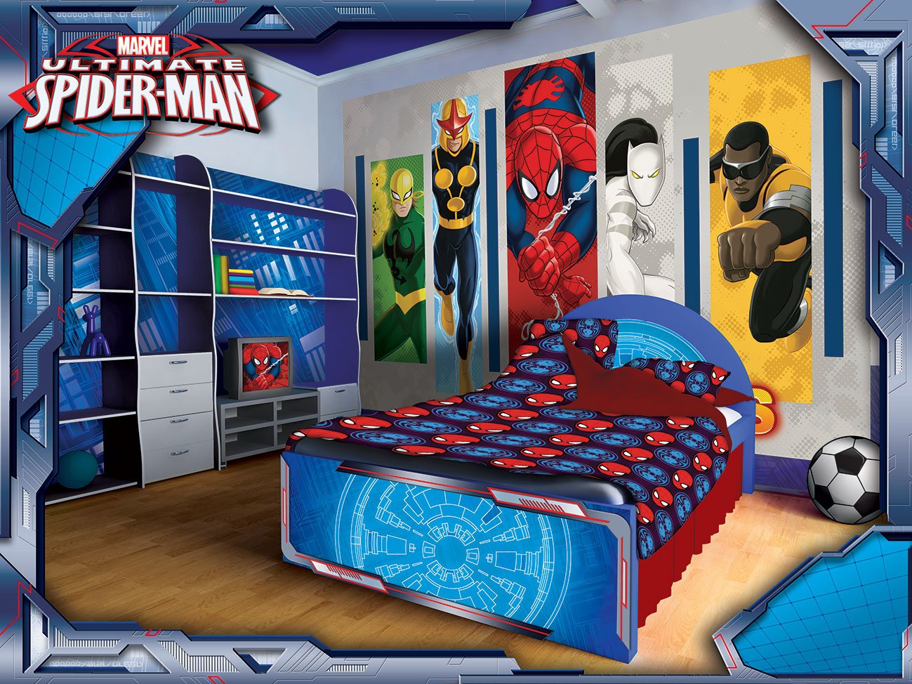 Marvel Comics Team Heroes Photo Wallpaper Wall Mural, fleece, M: 1,06 x 0,7 m ? 1 Teilig AD268VE M 104 x 70,5 cm