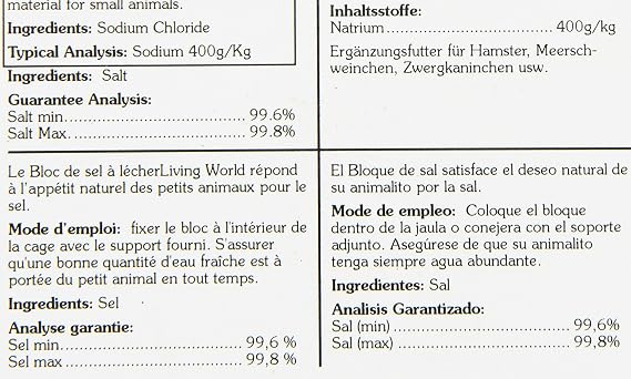 Living World Hamster Salt And Mineral Lickstone
