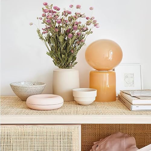 Miniatura 4 de CISDUEO Flores secas, globo rosa, amaranto, ramo de flores secas naturales, ramo de flores secas para boda, decoración de jarrón de mesa, bohemio,