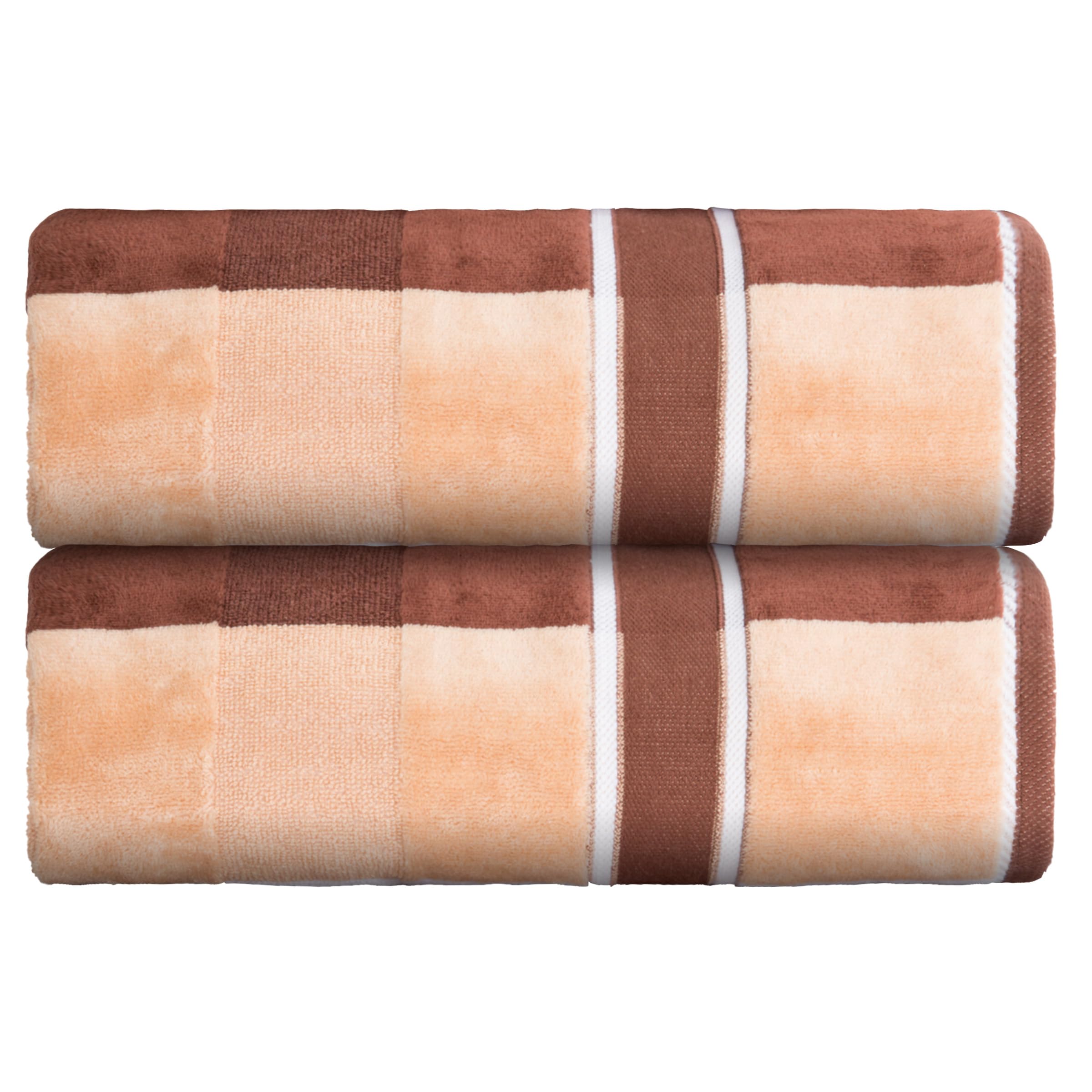 Lavish Home 2-Piece Towel Set - 35x70in Extra Large Bath Towels - 500 GSM 100% Cotton Bathroom Accessories - Absorbent Bath Sheets for Shower, Gym,