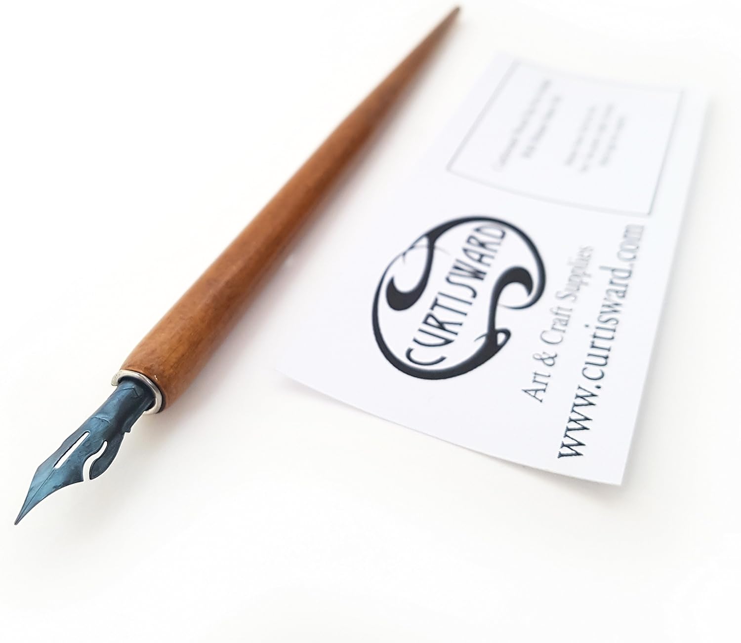 Curtisward Wood Dip Pen Holder With Brause Steno Nib. For Fine Artist