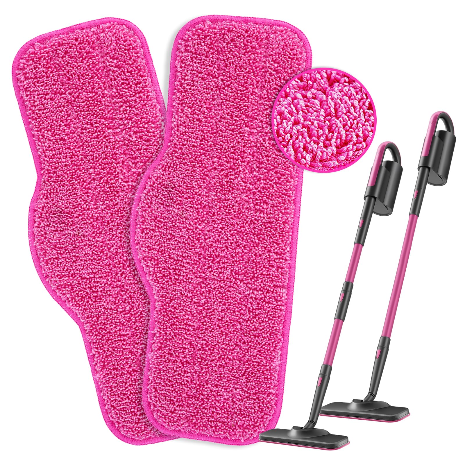 KEEPOW 2Pk Steam Pads Compatible with Schenley 7in1, Washable Multi-Surface