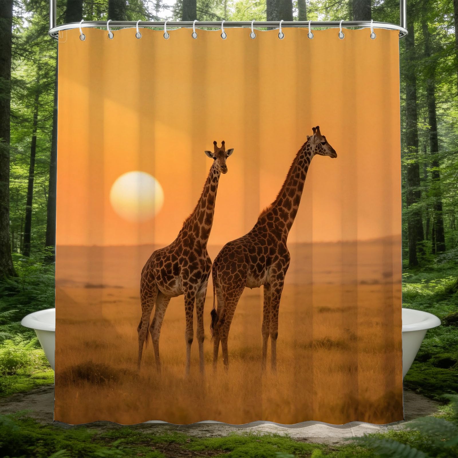 Rideau de douche polyester 200x200 fini l'eau sur le sol et la moisissure