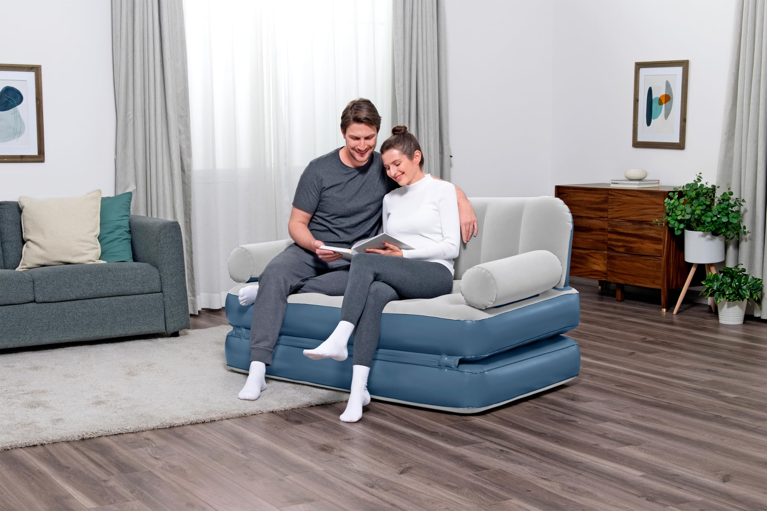 Canapé Convertible Multi Max™ 3 en 1 avec Pompe électrique intégrée 1,88 m x 1,52 m x 64 cm