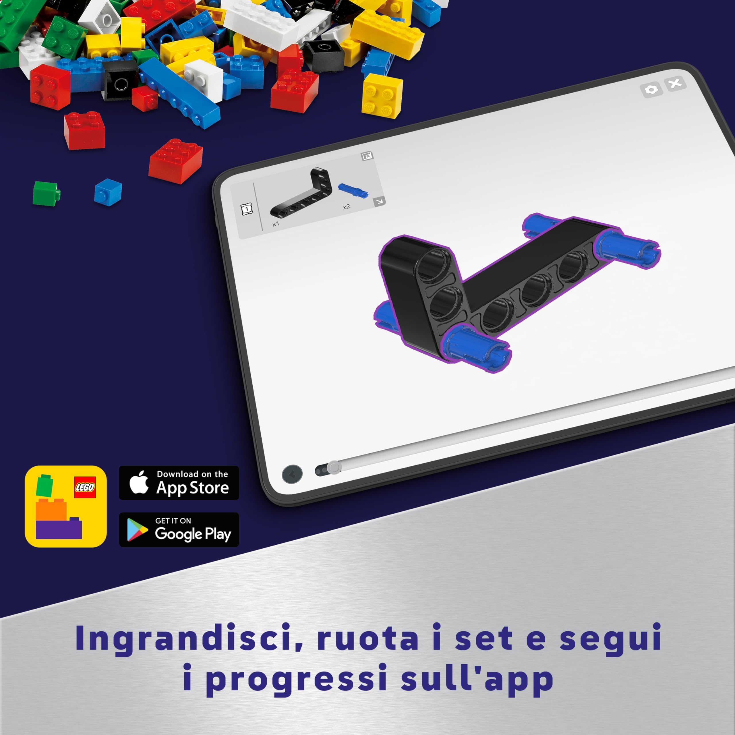 LEGO Technic Pianeta Terra e Luna in Orbita, Giochi Spaziali per Bambini e Bambine da 10 Anni in su, Sistema Solare Giocattolo da Costruire con Pianeti, Sole e Funzione di Rotazione, Idea Regalo 42179