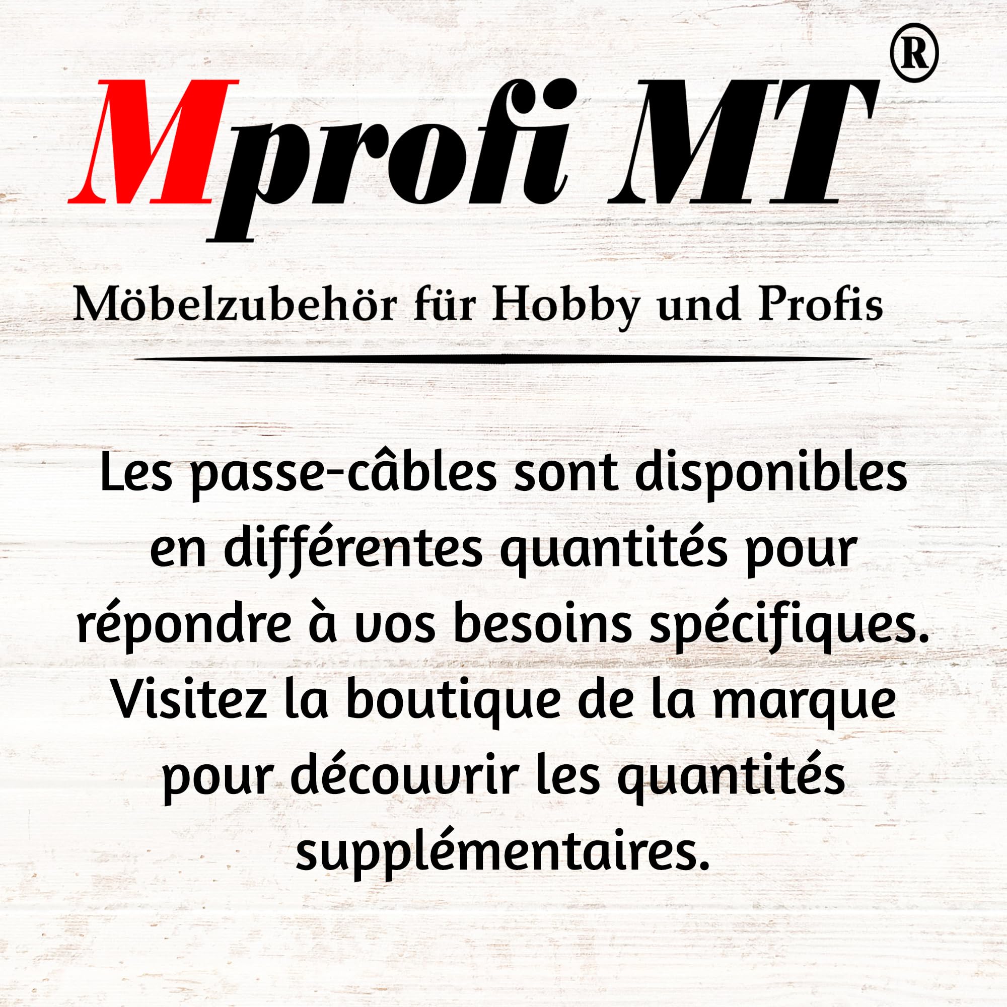 Mprofi MT® 10 Pièces | Passe Cable Bureau Noir Ø 80mm | Passages de Passe Fil Bureau en Plastique | Cable Management PC Gamer | Organisateur de Gestion des Câbles pour la Maison