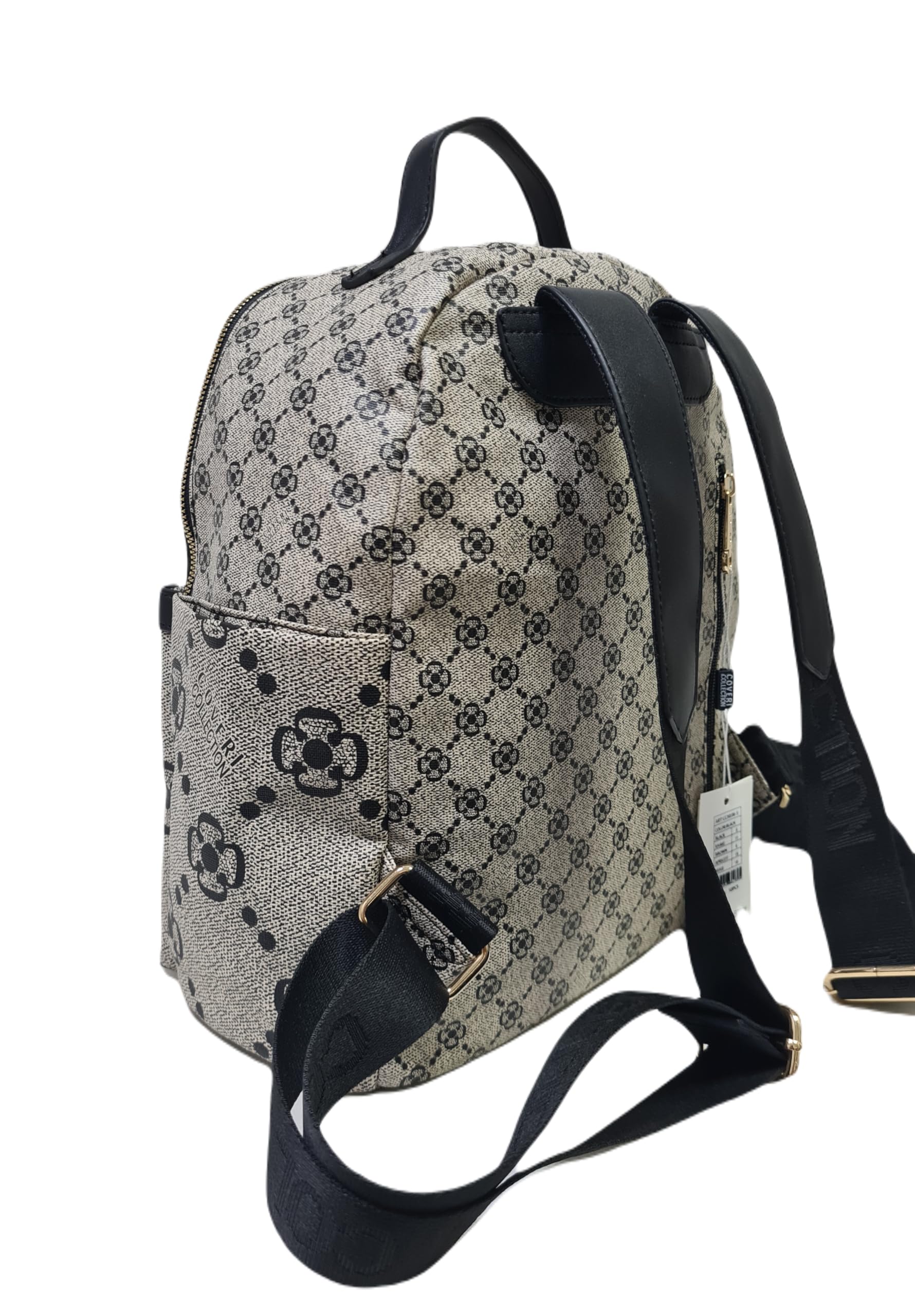COVERI COLLECTION Zaino Donna, Ecopelle Stampata con Motivo, Dimensioni 30x15x32 cm, Tasche Multiple e Tracolle Regolabili Art. 8036-5