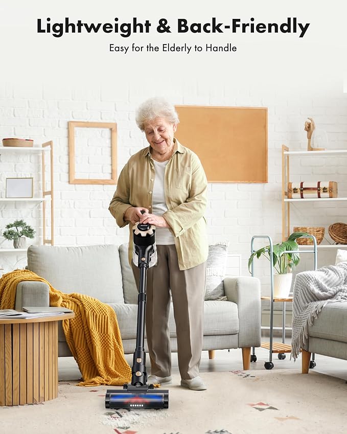 Aspiradora Inalámbrica Escoba 8 en 1 con Filtro HEPA y 45 Mi miniatura 2