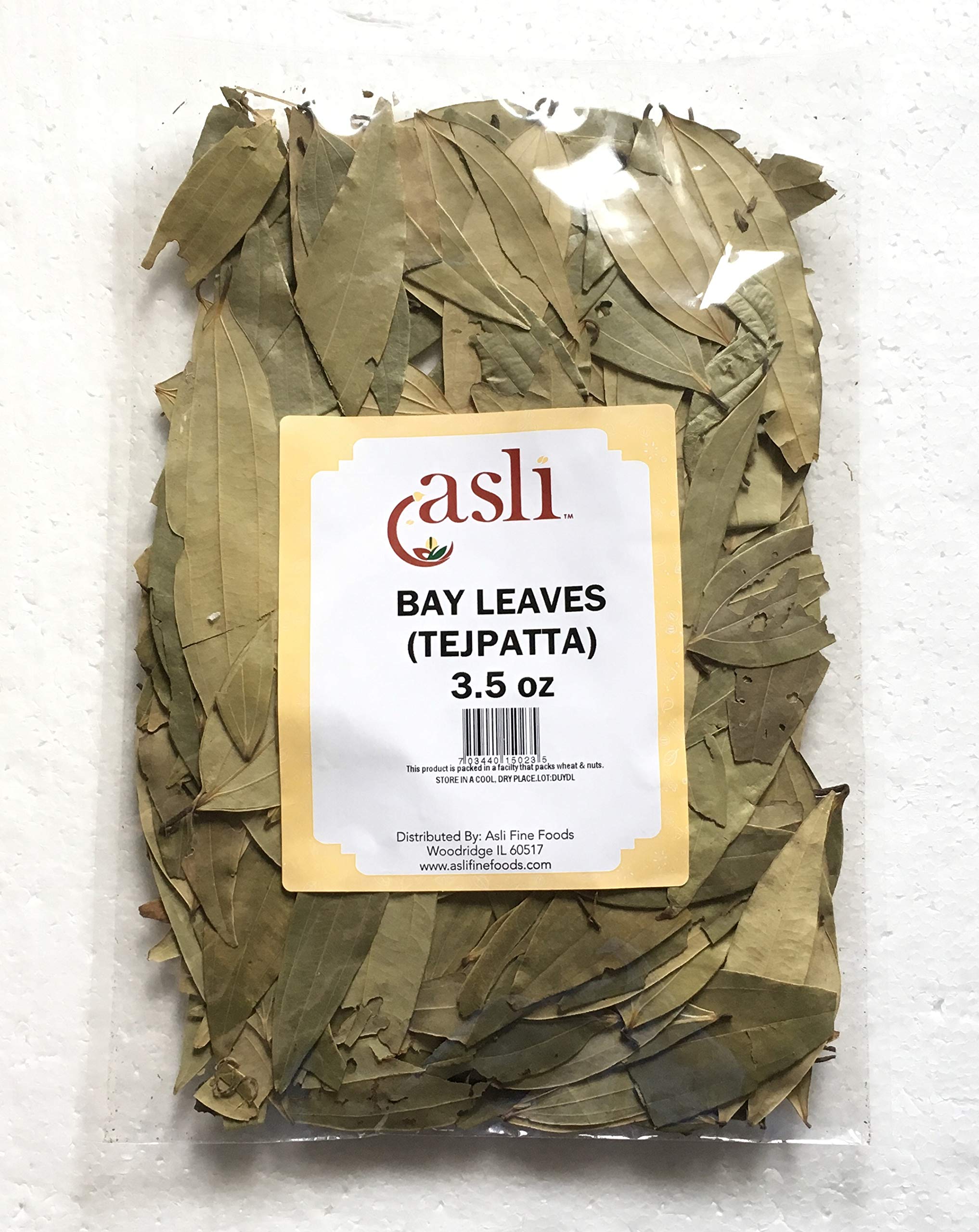 Asli Bay Leaves Whole, 3.5 Ounces | Tej Patta | Multifunctional Aromatic Leaves | 100% Natural Dried Bay Leaf