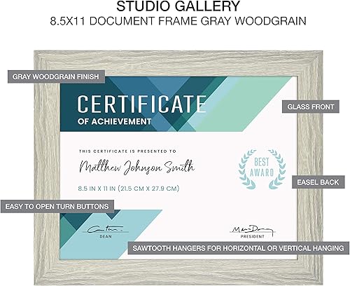 Vista 122 de MCS Studio Gallery - Portarretratos de textura de madera, negro, 10 x 10 pulgadas, para colgar y soporte posterior, marco cuadrado para fotos