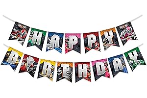 Treasures Gifted Power Rangers Birthday Banner - Officially Licensed Power Rangers Birthday Party Supplies