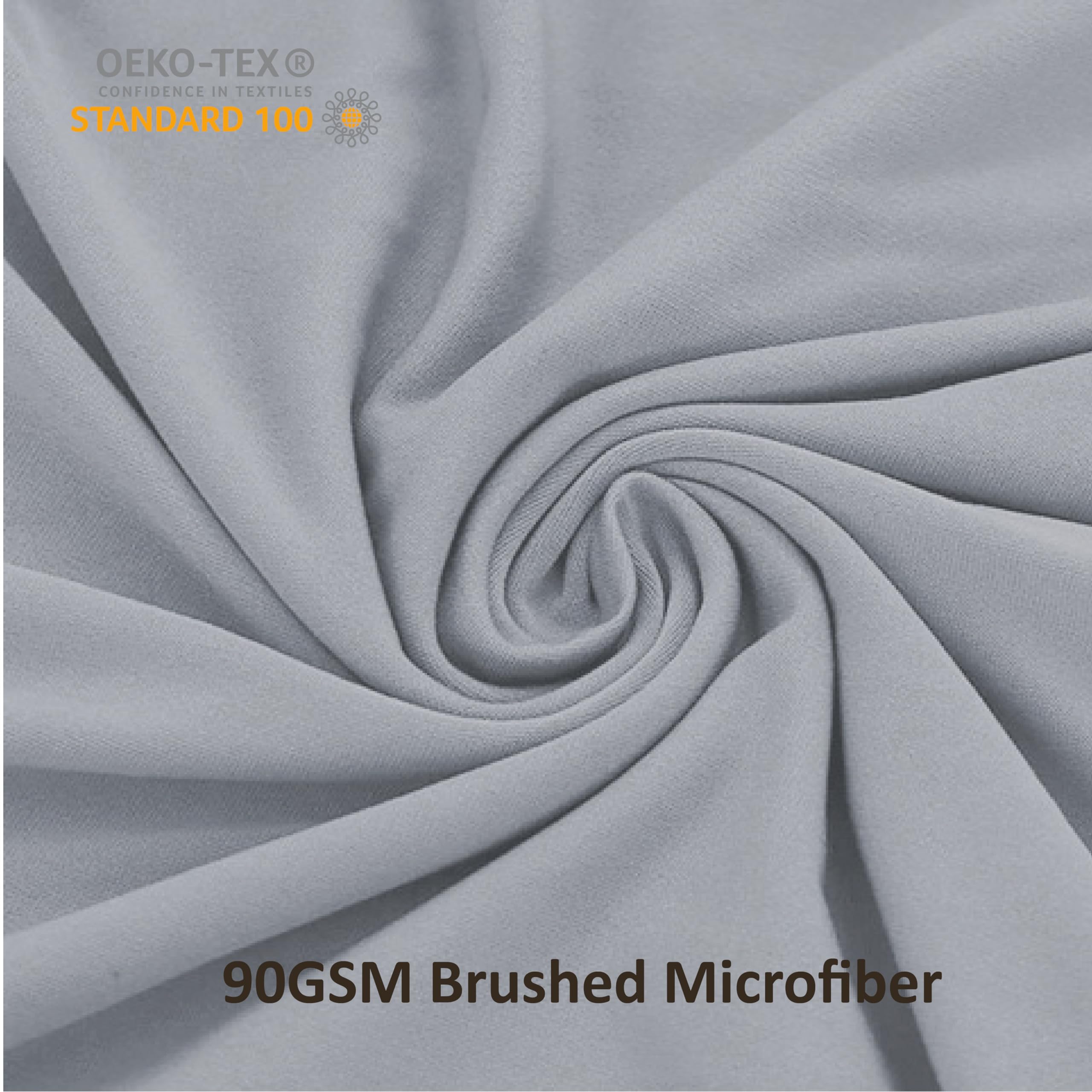 Moonlight Bedding Double Fitted Sheet - 25cm Deep Pockets Ultra Soft Brushed Microfiber Charcoal