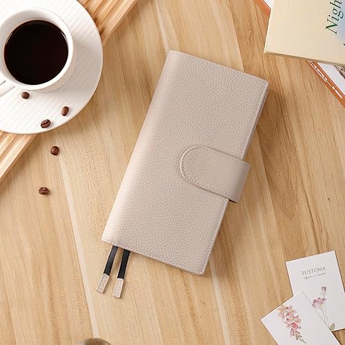 Miniatura 6 de Smartfee Funda de planificador B6 con cremallera y bolsillo trasero grande, cuero con estampado de cocodrilo (viteline de cocodrilo)