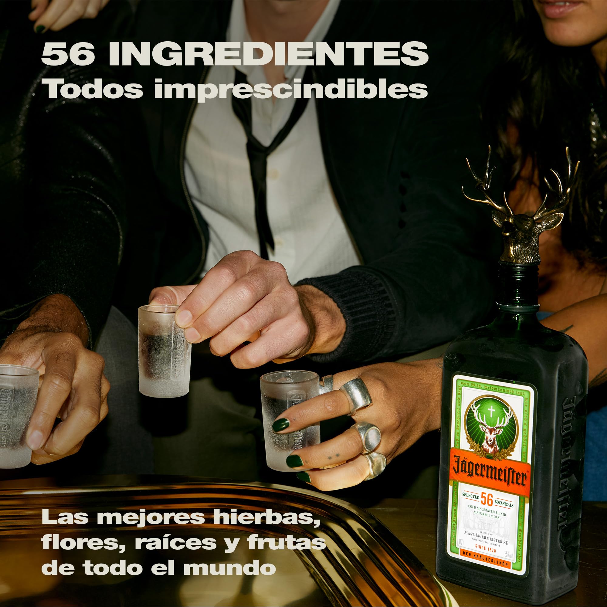 JÄGERMEISTER - Licor de Hierbas 700 ml, con 56 Ingredientes Naturales