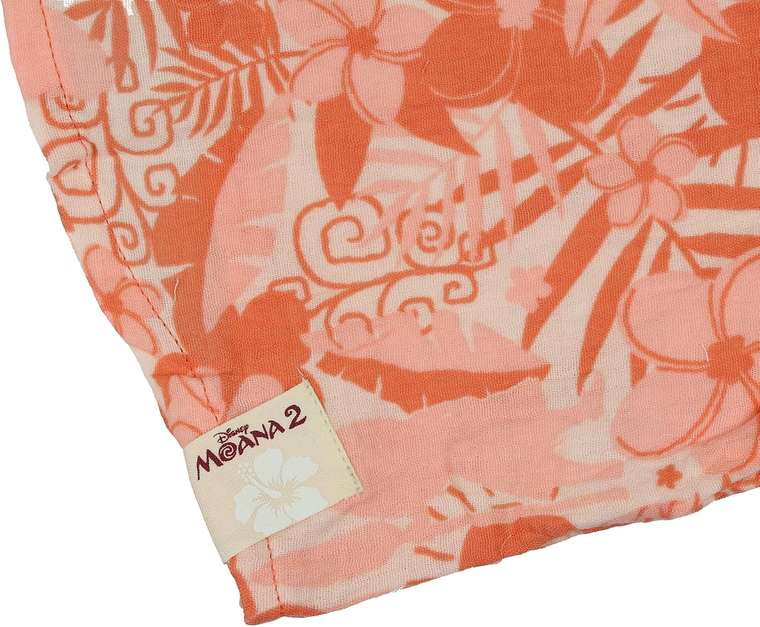 Disney Moana 2 Collared Button-Up Boys' T-Shirt with Pink Floral Design