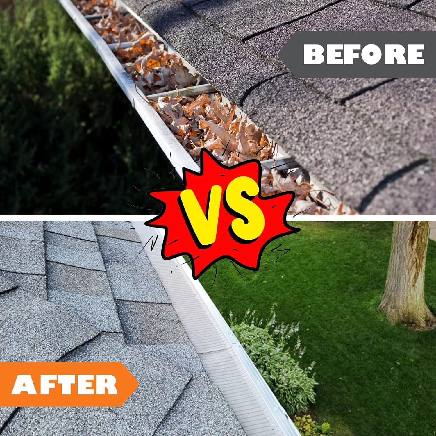 Black 11 ft Sealegend Universal Leaf Blower Gutter Attachment for Gutter Cleaning, Gutter Cleaning Tools from Ground with Suppotive Structure and Telescopic Hose All-Round Cleaning