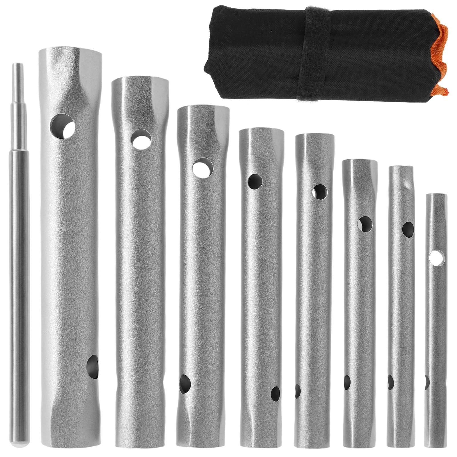 Llave de tubo for válvula ducha, llave fontanero, tubular doble extremo for extracción bujías e instalación grifos Juego de llaves de tubo