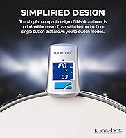 Vista 2 de Gig Clip-On Afinador Digital para Tambores Acústicos con Pantalla LCD Retroiluminada