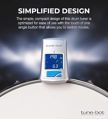 Miniatura 2 de Gig Clip-On Afinador Digital para Tambores Acústicos con Pantalla LCD Retroiluminada