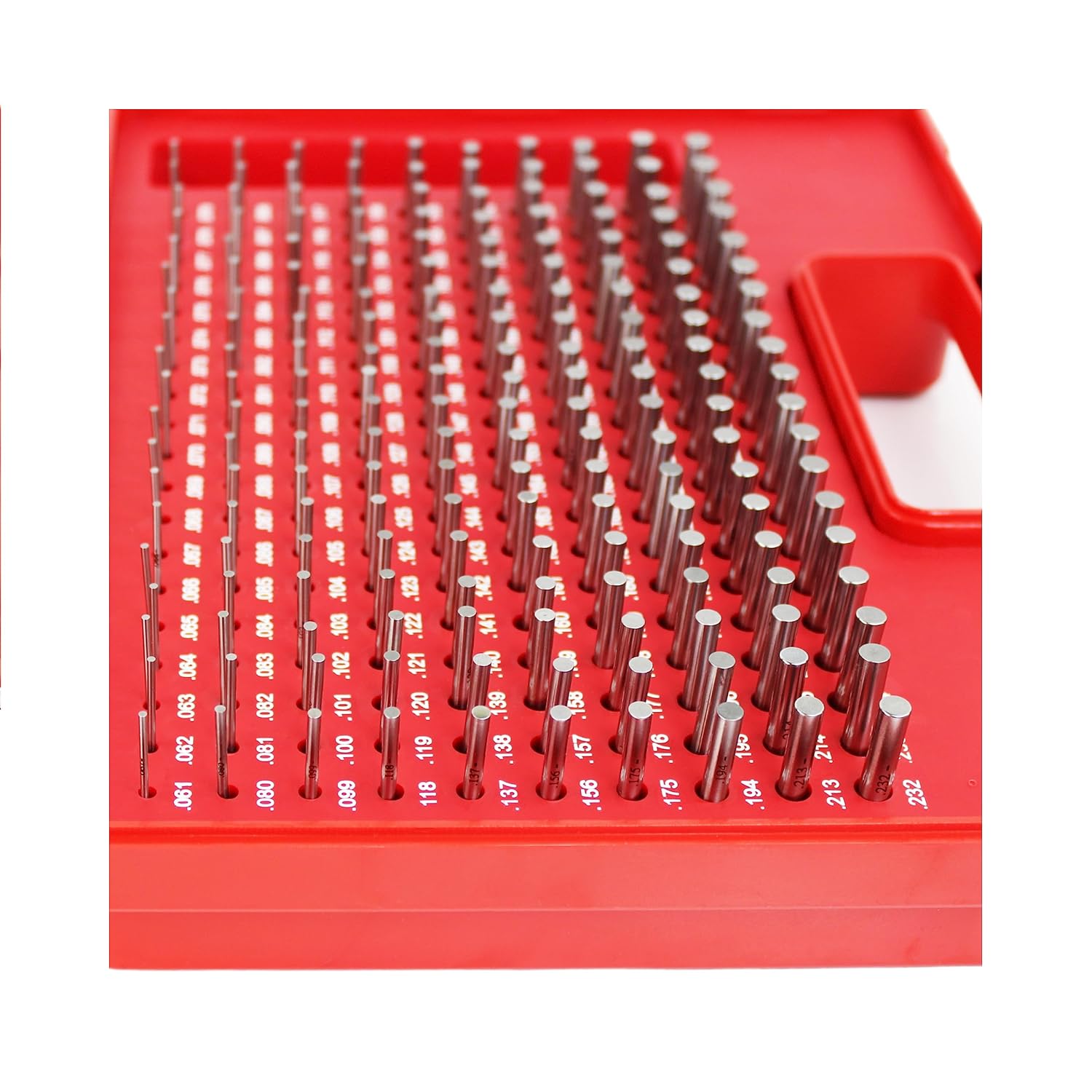 HFS(R) Minus Steel Pin Gage Set with Case 190pcs (0.061-0.250")