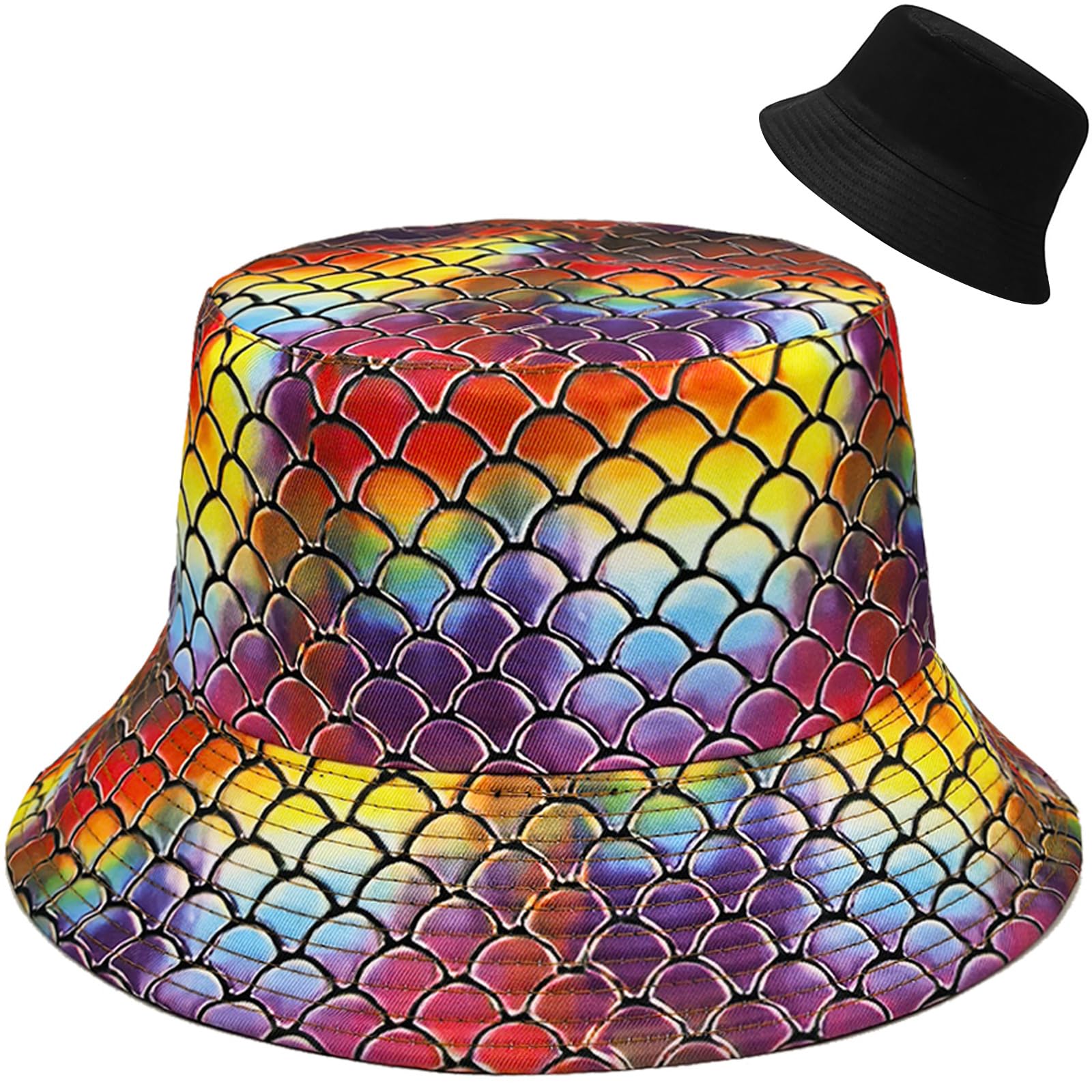 Malaxlx Bucket Hat Beach Sun Hat Fishing Hat for Women Men Summer Outdoor Travel Packable Fisherman Hat