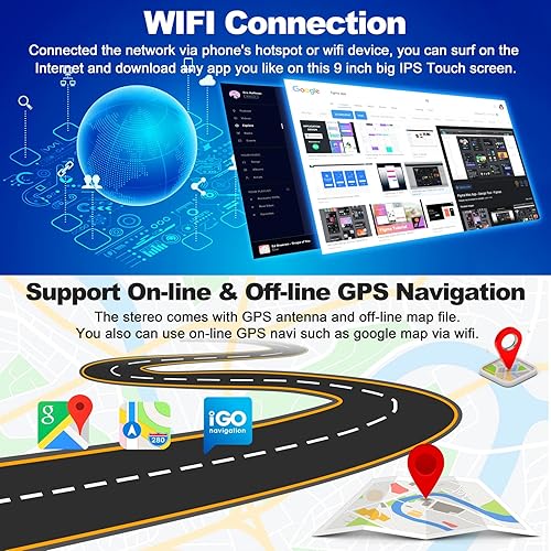 Miniatura 3 de Radio de coche Android 12 para Camry 2006-2011, unidad principal de 9 pulgadas estéreo para automóvil con pantalla táctil IPS HD, CarPlay