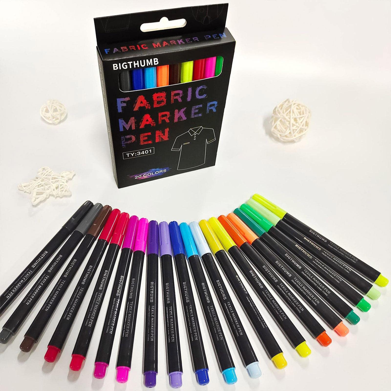 Keptfeet 5 Set di pennarelli artistici,Pennarelli con Effetti di Colore a | pigmento Ricco - Pennarelli indelebili per Tessuti con Punta fine, Artigianato Unico, Bellezza Originale, pennarelli