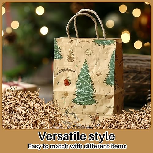 Miniatura 6 de Sukh Relleno de Papel Triturado de Navidad - Papel Triturado de Corte Ondulado Relleno de Papel Triturado de Tela para Halloween Acción de Gracias