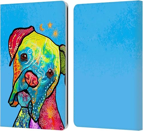 Head Case Designs Duirwaigh - Funda de piel tipo cartera con licencia oficial de Duirwaigh Boxer con diseño de animales y perros, compatible con