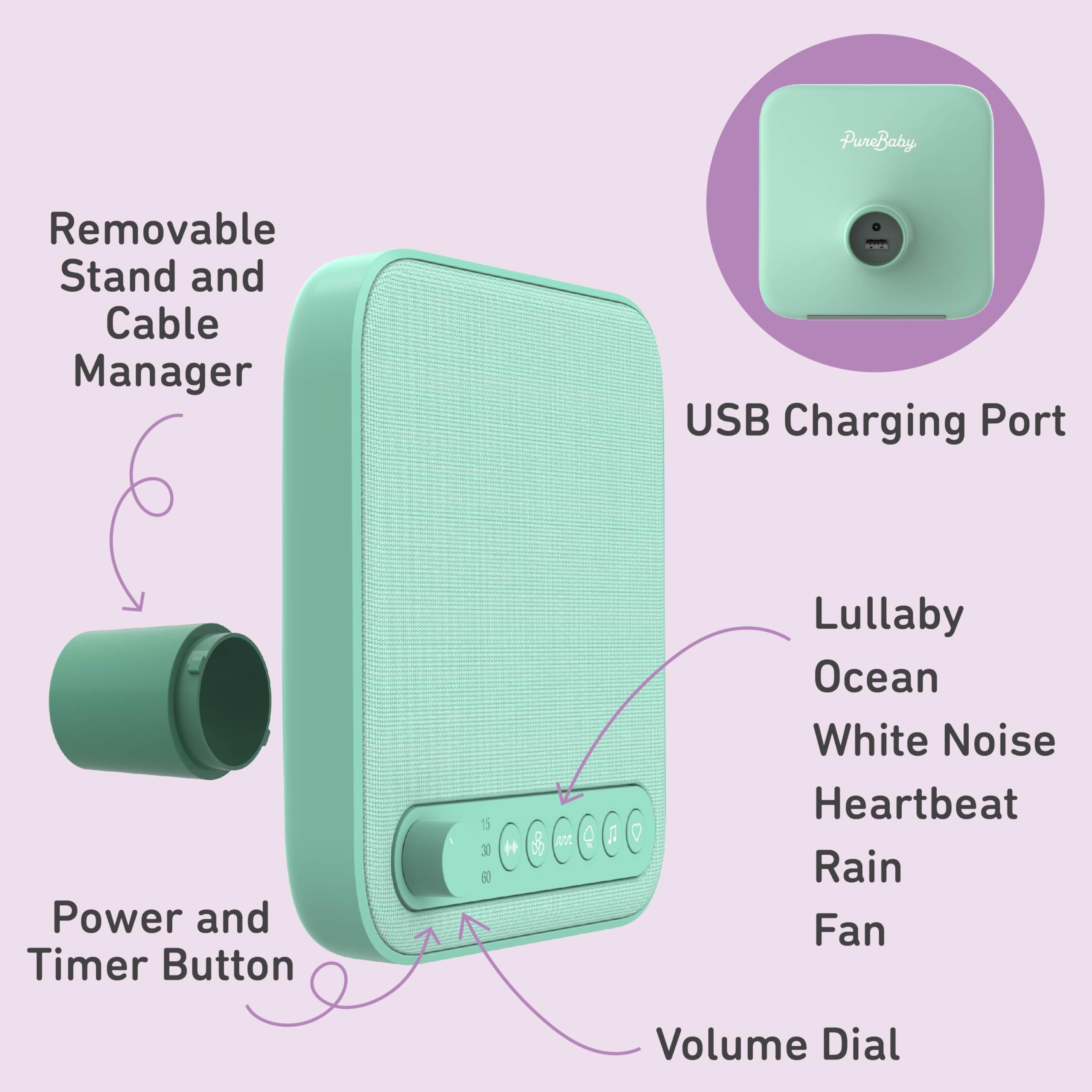Amazon.com: Pure Enrichment PureBaby Sound Machine - All-Natural
